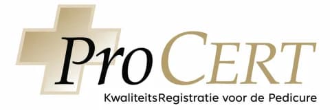 Logo ProCert, het kwaliteitsregister voor de medisch pedicure
